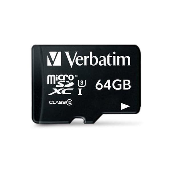 Verbatim Micro SDXC Pro 64GB Class 10 UHS-I sis. sovittimen