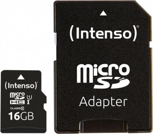 Intenso Performance - Flash-minneskort (microSDHC/SD-adapter ingår) - 16 GB - UHS-I U1 / Class10 - microSDHC UHS-I