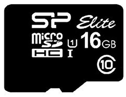 SILICON POWER Elite UHS-1 - Flash-minneskort (microSDHC/SD-adapter ingår) - 16GB - Klass 10 - microSDHC UHS-I (SP016GBSTHBU1V10-SP)