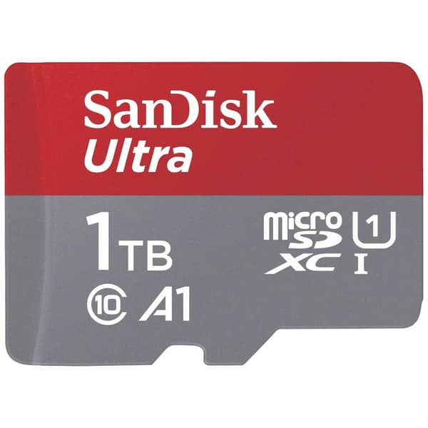 SanDisk microSDXC Ultra 1TB (A1/UHS-I/Cl.10/150MB/s) + Adapter Mobile microSDXC-Kort 1 TB A1 Application Performance