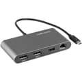 Miniatyrbild 1 av 6: StarTech.com TB3DKM2DPL Notebook Dock & Port Replicator Kabelansluten Thunderbolt 3 Grå