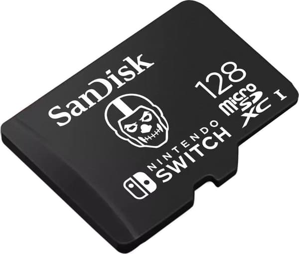 SanDisk MicroSDXC Extreme Gaming 128GB Nintendo licenseret Fortnite Skull Trooper
