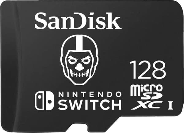 SanDisk MicroSDXC Extreme Gaming 128GB Nintendo licenseret Fortnite Skull Trooper