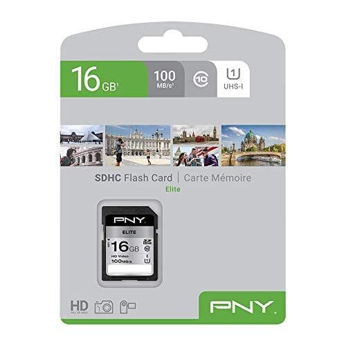PNY Elite - Flash memory card - 16GB - UHS-I U1 / Class10 - SDHC UHS-I (P-SD16GU1100EL-GE)