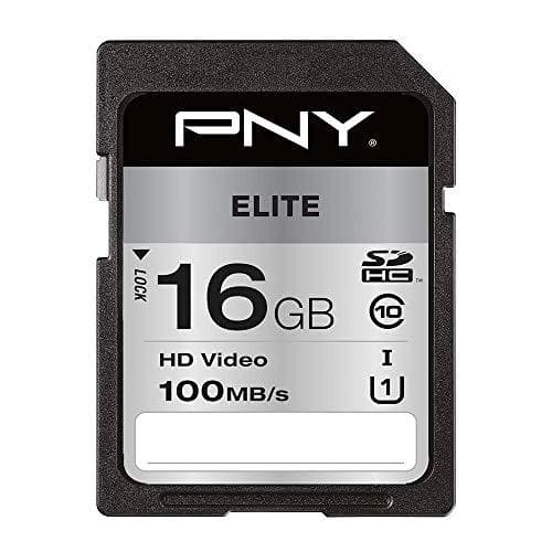 PNY Elite - Flash memory card - 16GB - UHS-I U1 / Class10 - SDHC UHS-I (P-SD16GU1100EL-GE)