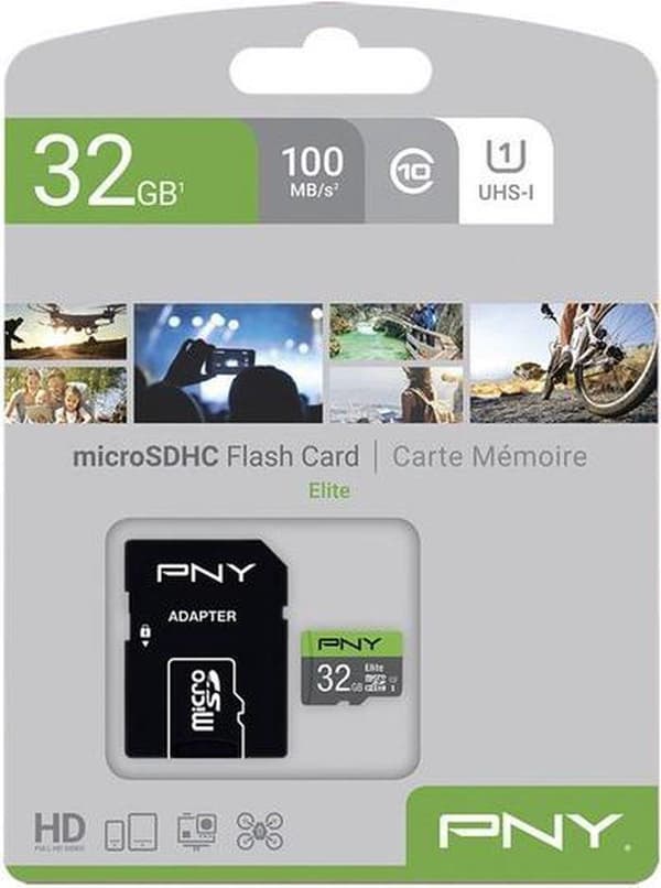 PNY Elite Flash-hukommelse 32 GB MicroSDHC Class 10