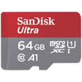 Miniatyrbild 1 av 2: SanDisk microSDXC Ultra 64GB (140MB/s A1 Cl. 10 UHS-I) + Adapter Tablet microSDXC-Kort 64 GB A1 Application Performan