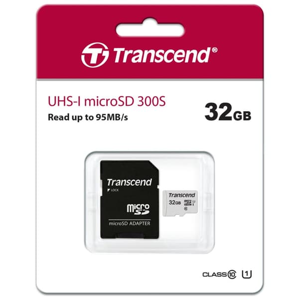 Transcend microSDHC 32 GB U1 (R95/W25)