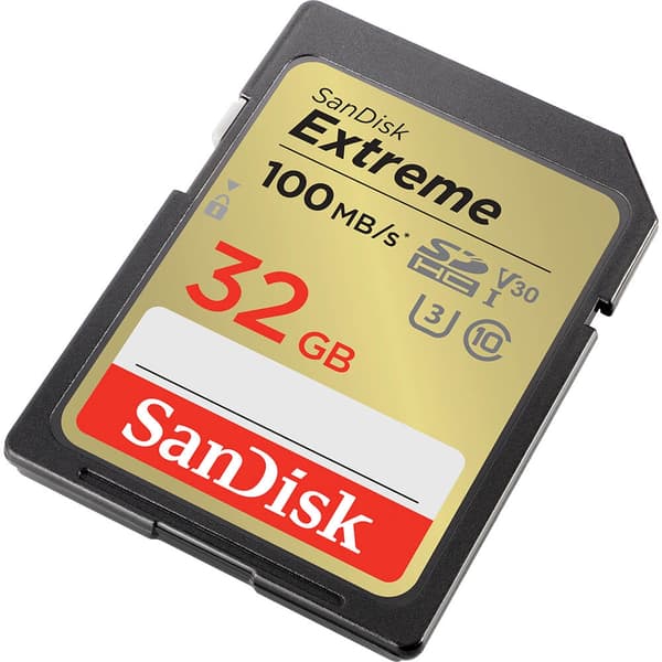 SanDisk SDHC Extreme 32GB 100MB/s UHS-I C10 V30 U3