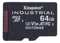 Miniatyrbilde 1 av 2: Kingston 64 GB microSDXC Industrial C10 A1 pSLC-kort uten adapter