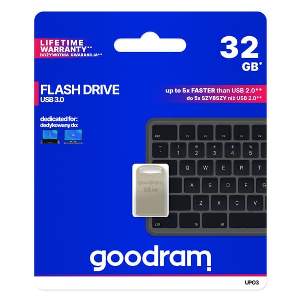 USB stick GoodRam Executive Grå Sølvfarvet 32 GB