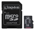Miniatyrbilde 1 av 2: Kingston 16 GB microSDHC Industrial C10 A1 pSLC-kort + SD-adapter