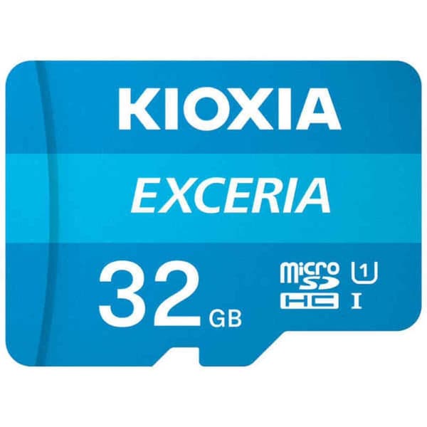 Micro-SD Minneskort med Adapter Kioxia Exceria UHS-I Klass 10 Blå - 32 GB