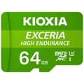 Miniatyrbild 4 av 4: Micro-SD Minneskort med Adapter Kioxia Exceria High Endurance Klass 10 UHS-I U3 Grön - 256 GB