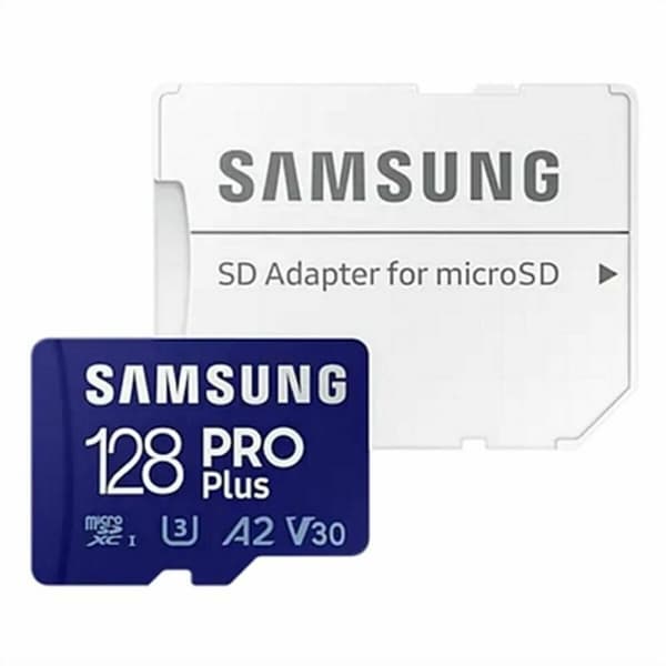 Mikro-SD Minnekort med Adapter Samsung PRO PLUS MB-MD128KA 128 GB UHS-I 160 MB/s