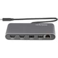 Miniatyrbillede 3 af 7: StarTech.com Thunderbolt 3 Mini Dock, Bærbar Dual Monitor Docking Station med HDMI 4K 60Hz, 2x USB-A Hub (USB 3.0/2.0), GbE, 28 cm kabel, TB3 Multipor