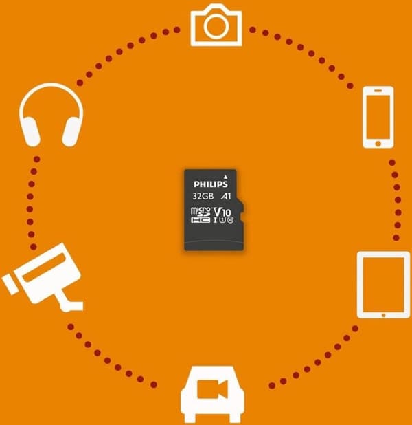 Philips MicroSDHC 2-Pack 32GB Klasse 10 UHS-I U1 inkl. Adapter (PHMSDA32GUHSIU1P2)