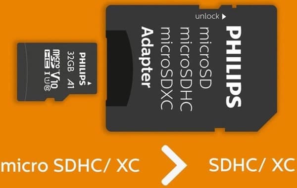 Philips MicroSDHC 2-Pack 32GB Klasse 10 UHS-I U1 inkl. Adapter (PHMSDA32GUHSIU1P2)