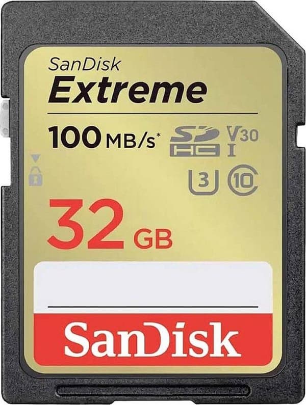 WESTERN DIGITAL EXTREME PLUS 32GB SDHC-MINNESKORT 100MB/S 60MB/S UHS-I-KLASS (SDSDXWT-032G-GNCIN)
