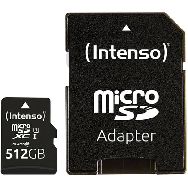 Intenso 512GB microSDXC Performance microSD-Kort 512 GB Class 10 UHS-I Vattentät