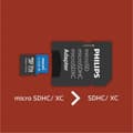 Miniatyrbild 4 av 5: Philips MicroSDXC-kort 512GB Klass 10 UHS-I U3 inkl. Adapter (FM51MP65B/00)