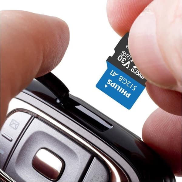 Philips MicroSDXC-kort 512GB Klass 10 UHS-I U3 inkl. Adapter (FM51MP65B/00)