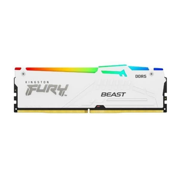 RAM-minne - Kingston - Fury Beast - 64GB (2x32GB) - 5600Mhz - CL36 - Vit RGB