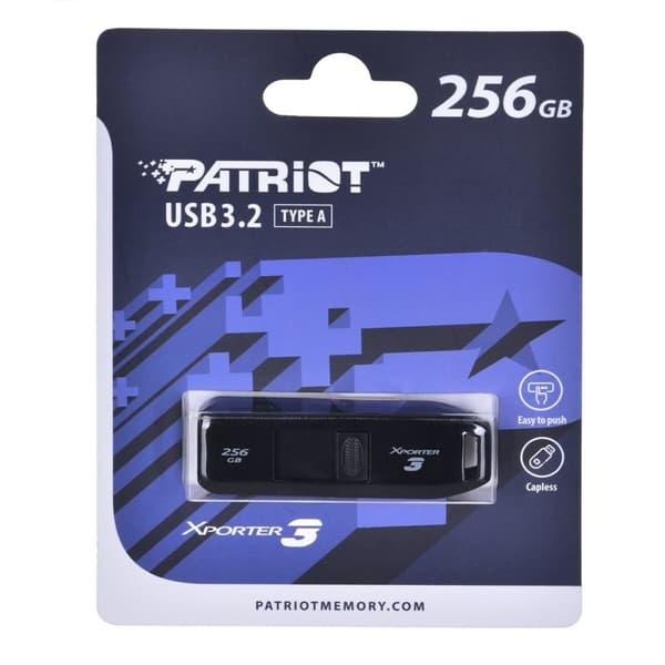USB-minne Patriot Memory Xporter 3 Svart 256 GB Svart
