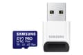 Miniatyrbild 6 av 7: Samsung PRO Plus MB-MD512SB - Flash-minneskort - 512 GB - A2 / Video Class V30 / UHS-I U3 / Class10 - microSDXC UHS-I - Blå