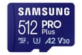 Miniatyrbild 1 av 7: Samsung PRO Plus MB-MD512SB - Flash-minneskort - 512 GB - A2 / Video Class V30 / UHS-I U3 / Class10 - microSDXC UHS-I - Blå
