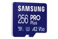 Miniatyrbillede 3 af 7: Samsung PRO Plus MB-MD256SB - Flash-hukommelseskort - 256 GB - A2 / Video Class V30 / UHS-I U3 / Class10 - microSDXC UHS-I - Blå