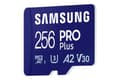 Miniatyrbillede 2 af 7: Samsung PRO Plus MB-MD256SB - Flash-hukommelseskort - 256 GB - A2 / Video Class V30 / UHS-I U3 / Class10 - microSDXC UHS-I - Blå