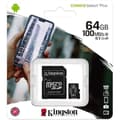 Miniatyrbild 1 av 4: Kingston Canvas Select Plus microSD-kort – 64 GB – Med SD-adapter