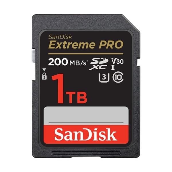 SanDisk Extreme PRO 1000 GB Class 10 SDXC-kort - Stötsäker, vattentät
