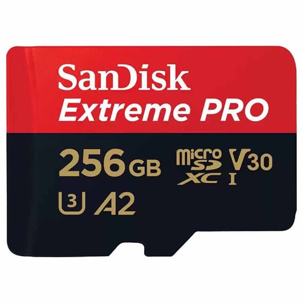 Sandisk Minneskort Extreme Pro 256gb Microsdxc Guld
