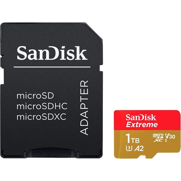 Sandisk Minneskort Micro Sdxc V30 A2 1tb Extreme Svart