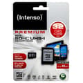 Miniatyrbild 1 av 2: Flashminneskort - INTENSO - 32GB microSDHC - Läshastighet upp till 45 MB/s - 2 års begränsad garanti