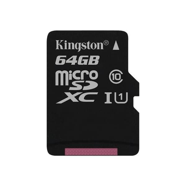 Kingston 64 GB flashminneskort - microSDXC UHS-I - 45 MB/s läshastighet
