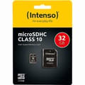 Miniatyrbild 3 av 3: INTENSO 32 GB Class 10 MicroSDHC-kort - Läshastighet upp till 20 MB/s - Skrivhastighet upp till 12 MB/s