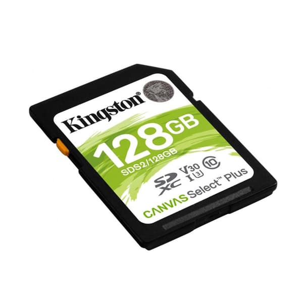 KINGSTON Canvas Select Plus SD-minneskort - SDS2/128GB 128GB Klass 10 UHS-I 100MB/s