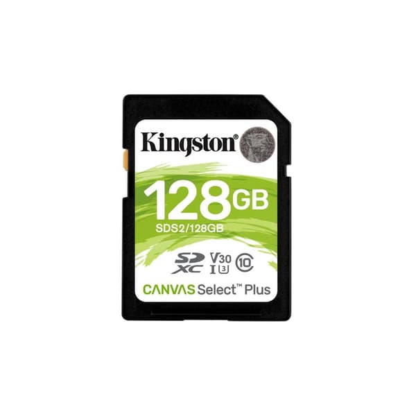 KINGSTON Canvas Select Plus SD-minneskort - SDS2/128GB 128GB Klass 10 UHS-I 100MB/s