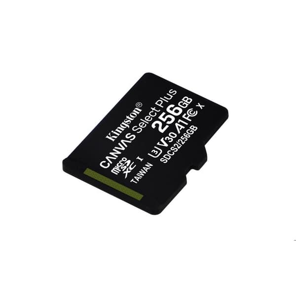 KINGSTON Canvas Select Plus 256GB A1 / Video Class V30 microSDXC UHS-I minneskort