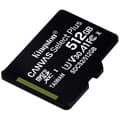 Miniatyrbild 2 av 3: Kingston 512GB microsdxc canvas select 100R A1 C10 enskild paket utan adapter svart svart svart