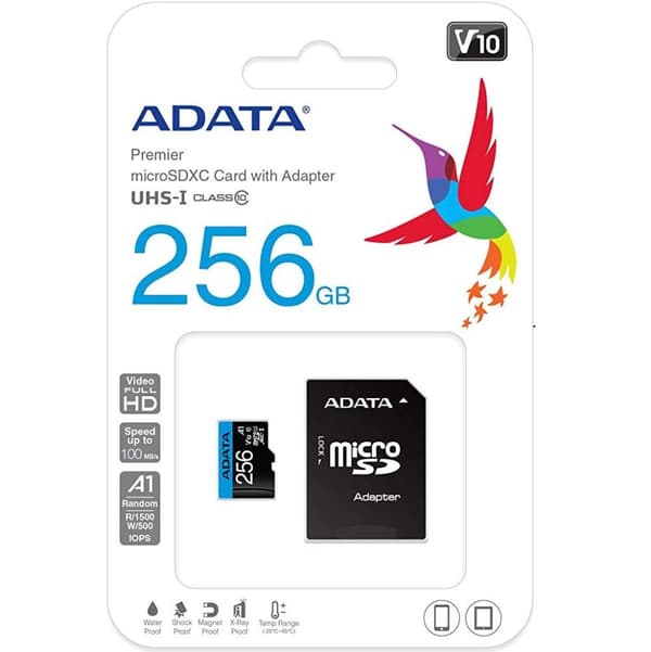 256G SDXCM+A UHS-I CL10 A1 ADA