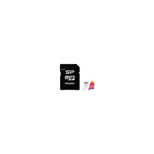 Silicon Power memory card microSDXC 64GB Elite + adapter