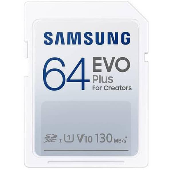 Memory card Samsung EVO Plus SD Card (2021), 64GB, White
