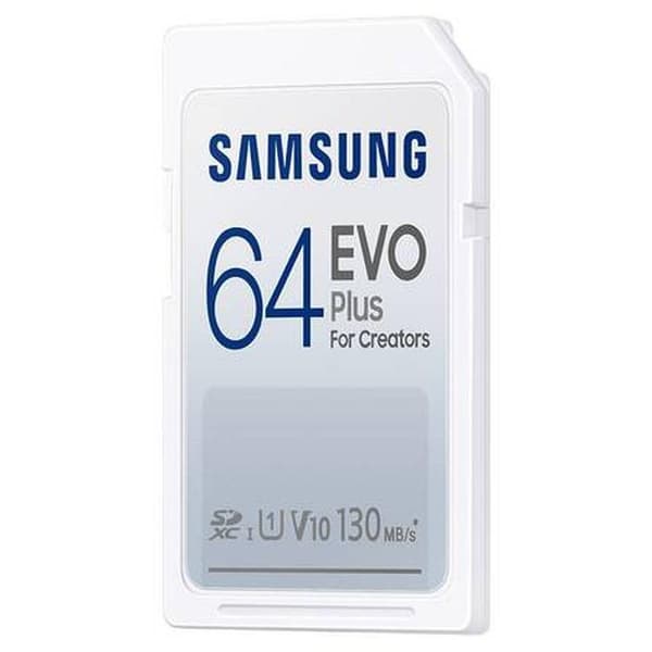 Memory card Samsung EVO Plus SD Card (2021), 64GB, White