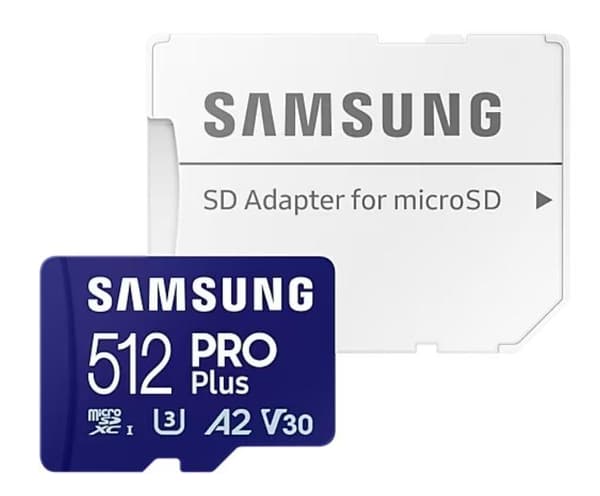 Atmiņas karte Samsung Pro Plus microSD 512GB ar SD adapteri (2023)