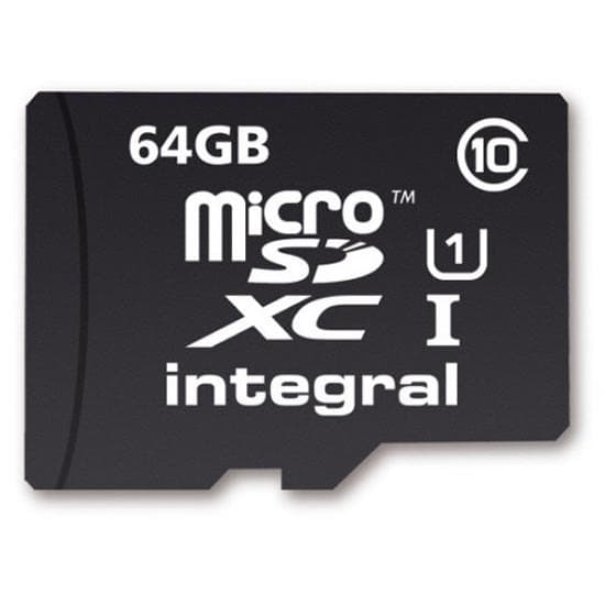 Integral Minneskort Microsdxc 64gb Kille 10 Svart