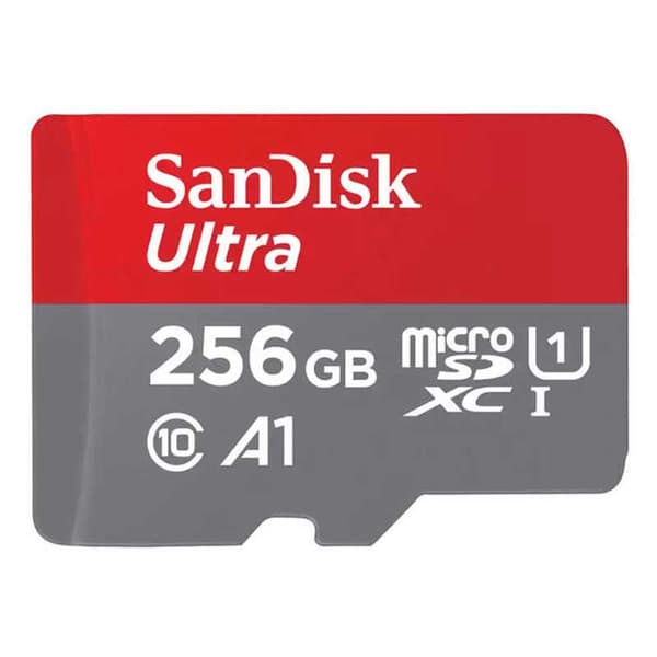 Sandisk Hukommelseskort Ultra 256gb Microsdxc Sort